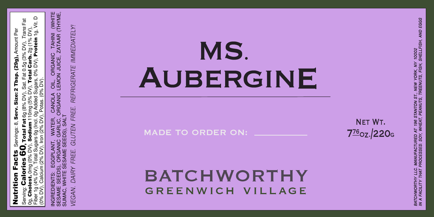 Ms. Aubergine (8 oz. Limited Run Seasonal Offering)